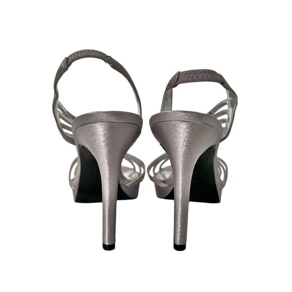Touch of Nina Sliver Sparkle Heeled Sandals - Picture 5 of 10